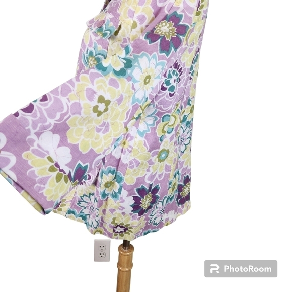 Alfred Dunner Floral Linen Jacket Blazer - Picture 4 of 9